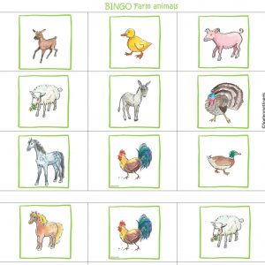 Bingo Farm animals