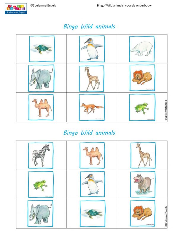 Bingo Wild animals (middenbouw) - Afbeelding 2