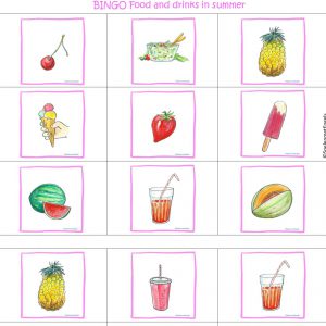 Bingo Food and drinks in summer