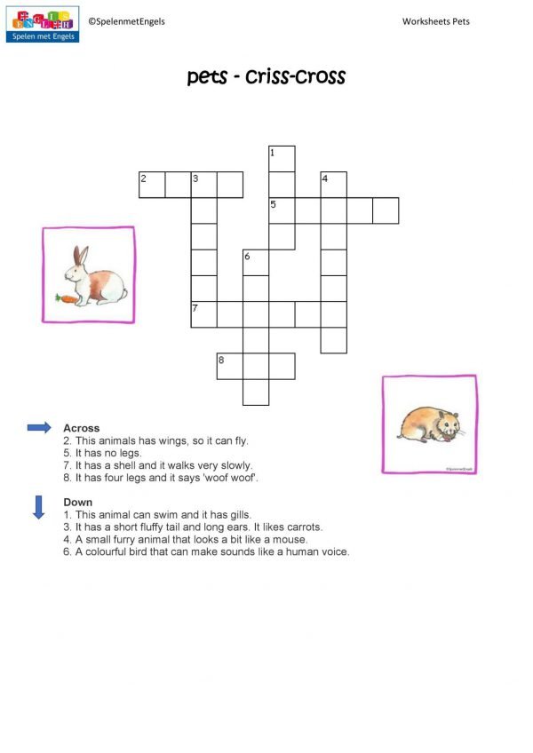 Worksheets Pets - Afbeelding 3