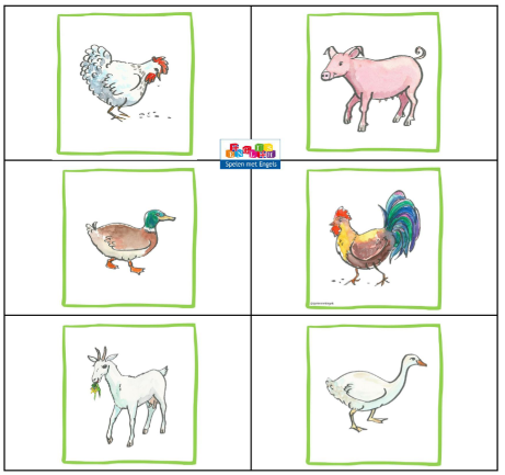 Bingo Farm animals (onderbouw)