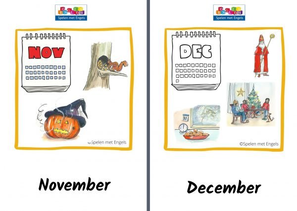 Flashcards Days and months - Afbeelding 4