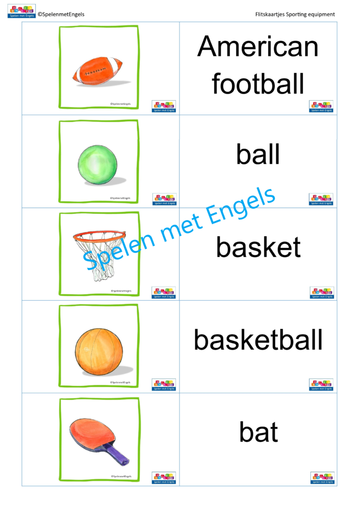 Flitskaartjes Sporting equipment - Afbeelding 3