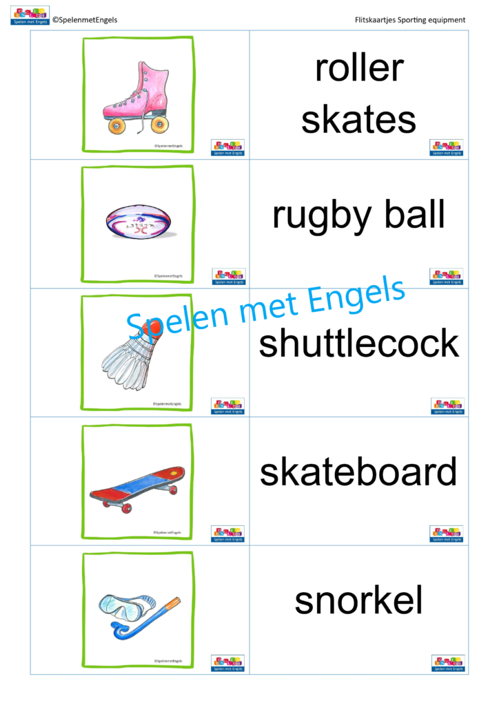Flitskaartjes Sporting equipment - Afbeelding 2