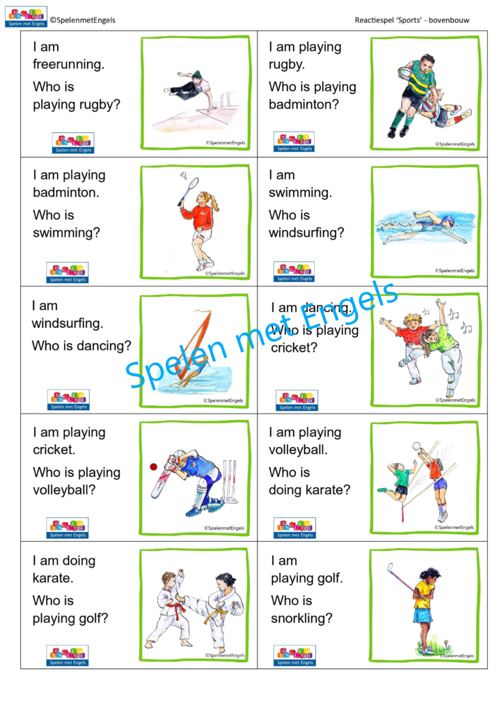 Reactiespel Sports (bovenbouw) - Afbeelding 2