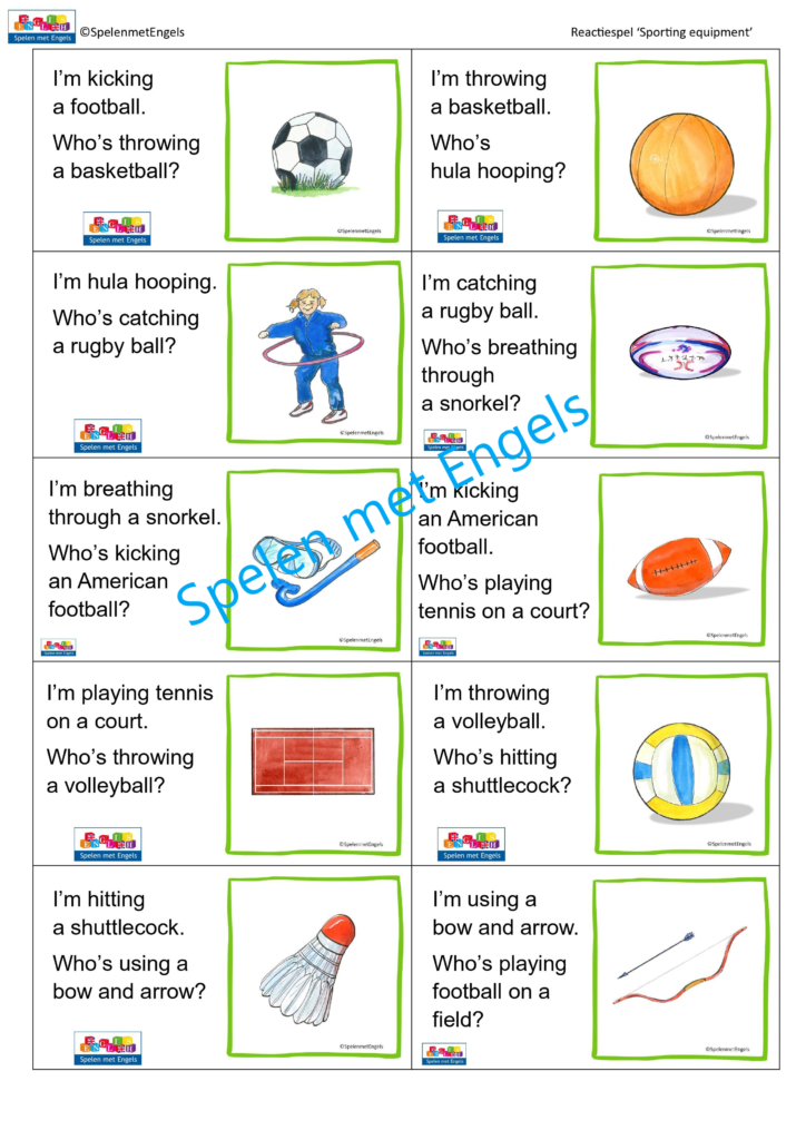 Themapakket Sporting equipment - Afbeelding 7