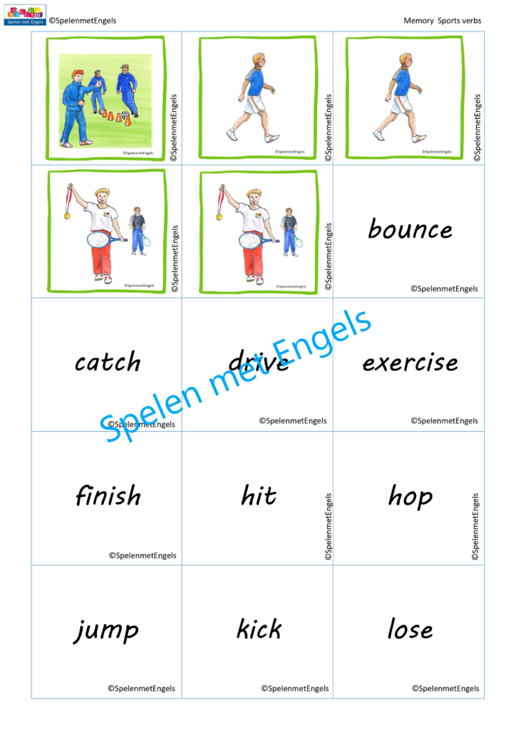 Memory Sports verbs - Afbeelding 2