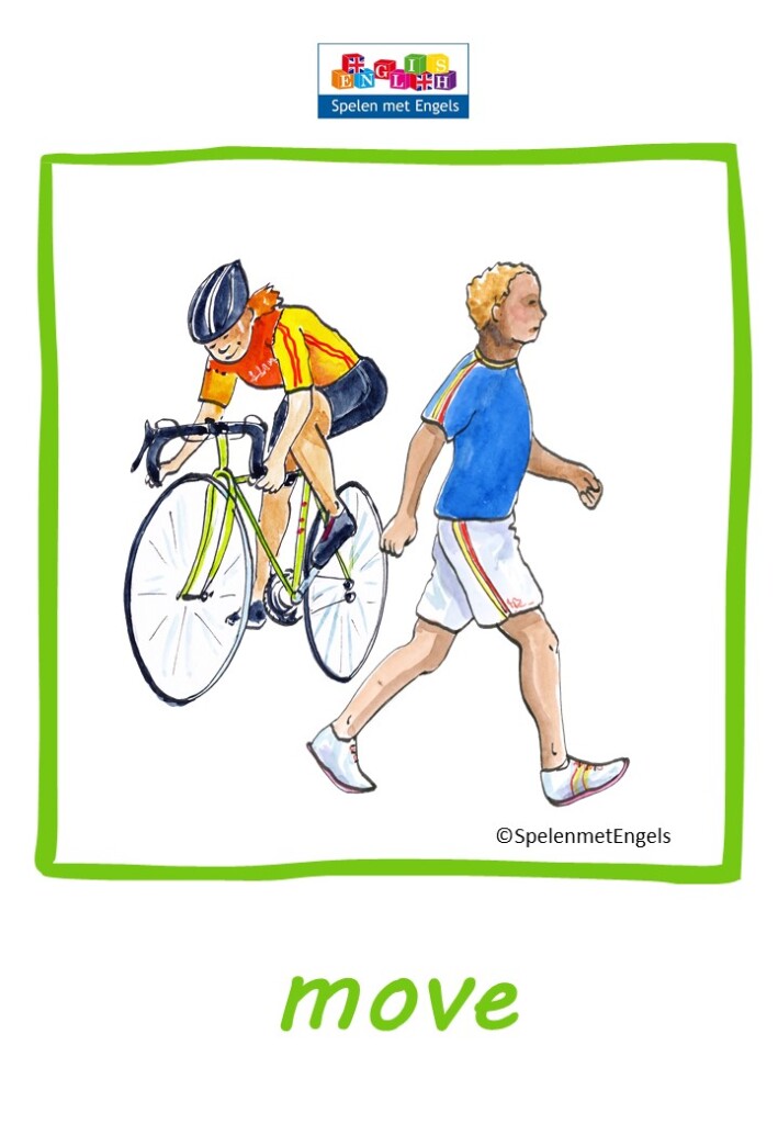 Flashcards Sports verbs Hobbies and sports Spelen met Engels