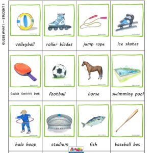 Guess what? Sporting equipment