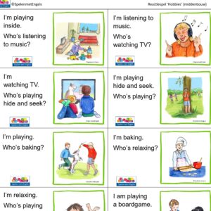 Reactiespel Hobbies (middenbouw)