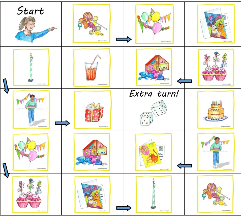 Bordspel Party time (onderbouw)
