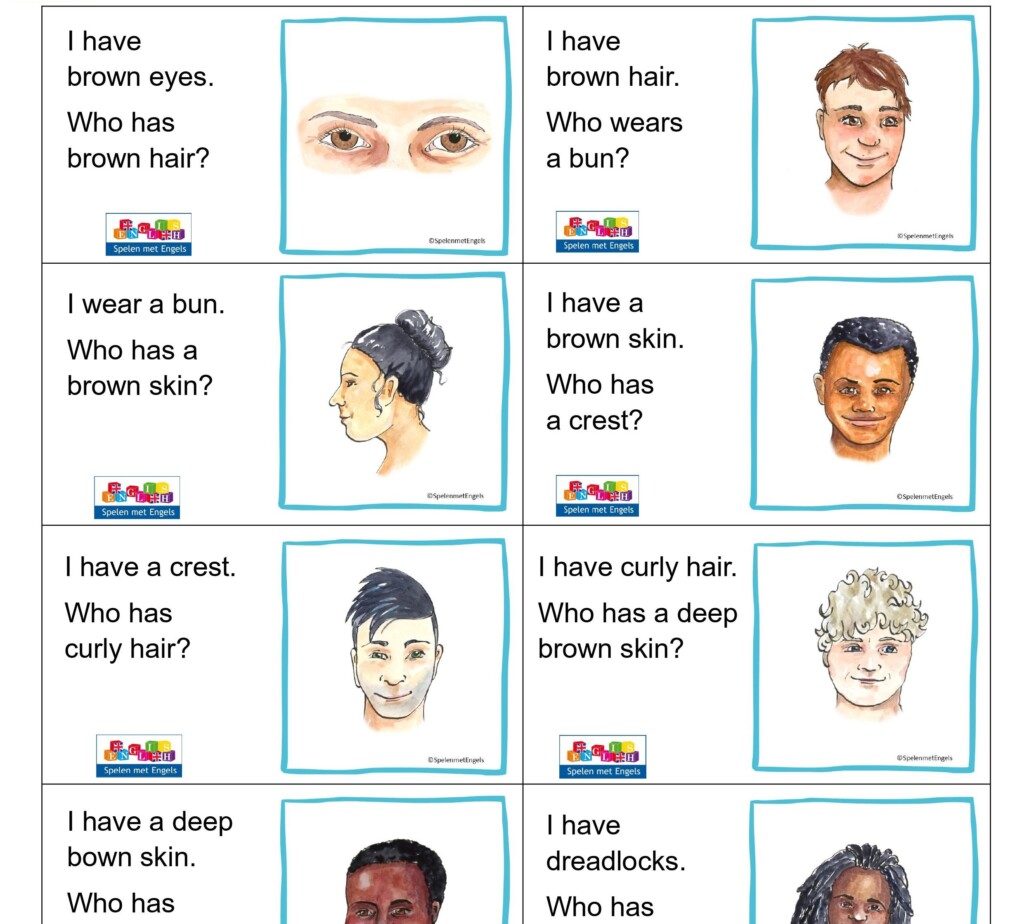 Reactiespel Describing people 2 (bovenbouw)