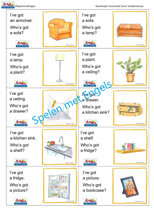 Themapakket Household items (middenbouw) - Afbeelding 11
