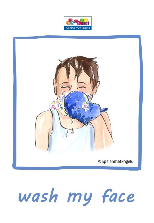 Flashcards Daily routines (onderbouw) Spelen met Engels