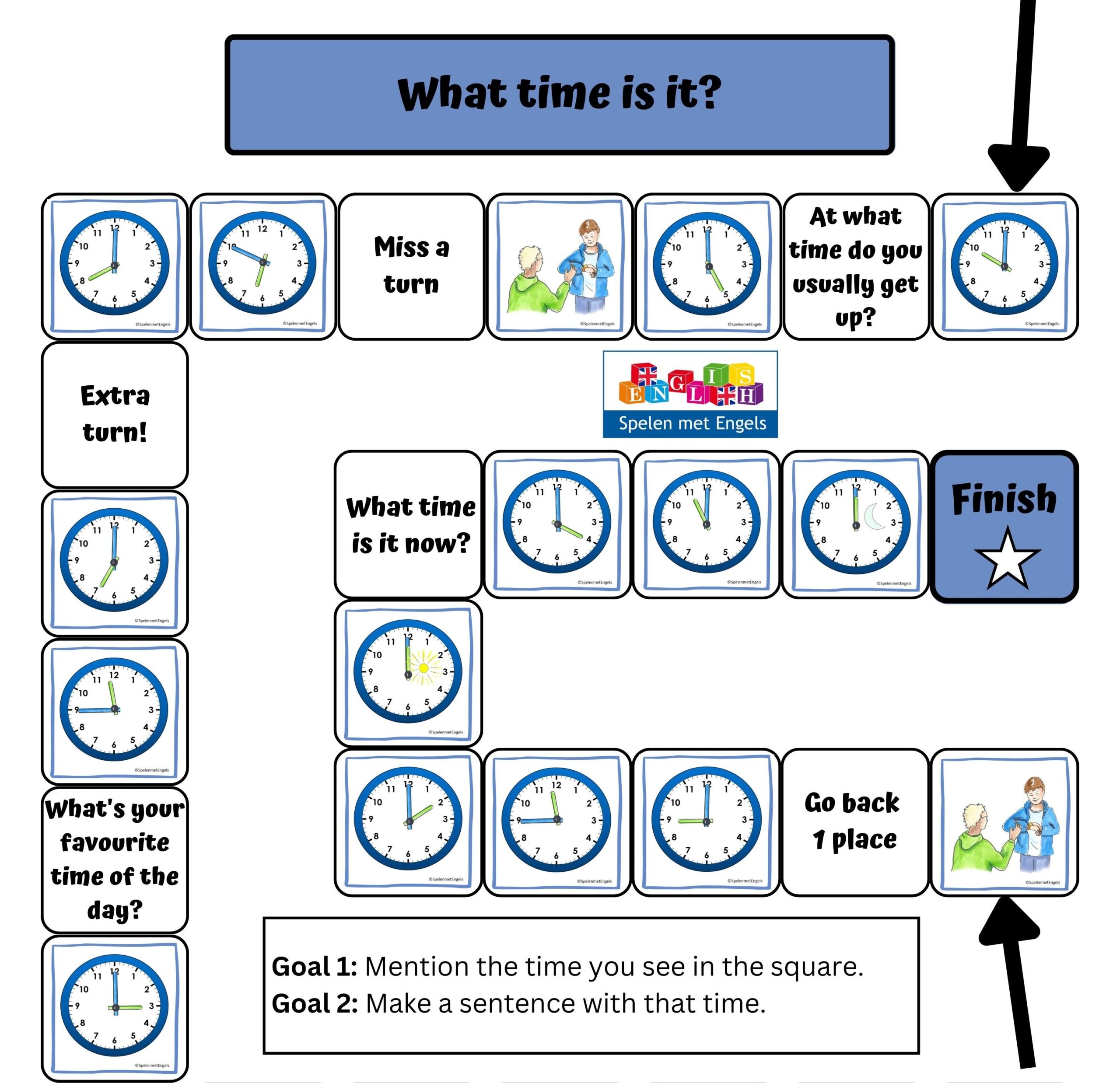 Bordspel What time is it? (bovenbouw)