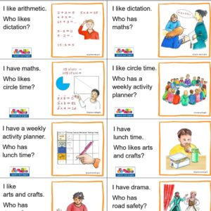 Reactiespel School subjects (bovenbouw)