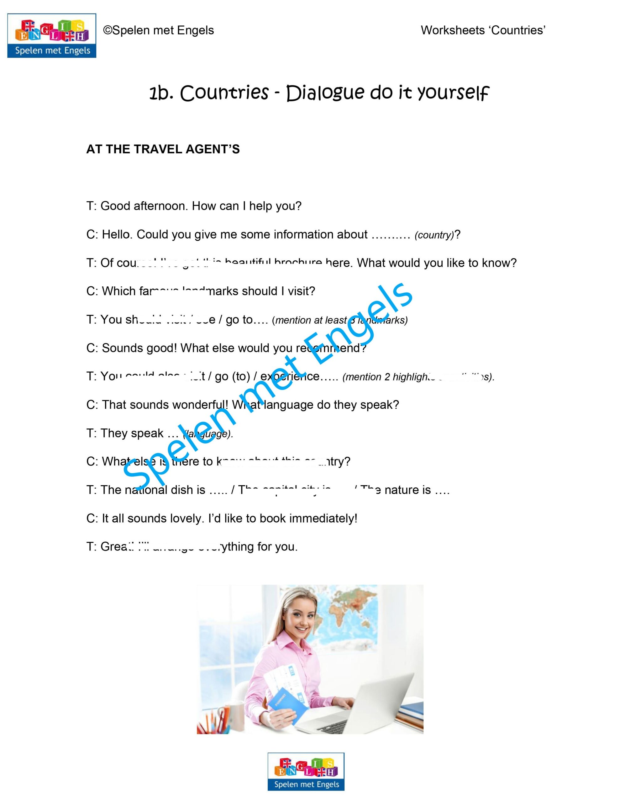 Worksheets Countries and languages - Afbeelding 3