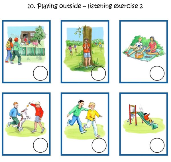 Worksheets Playing outside