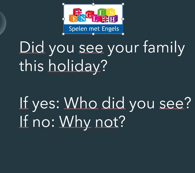 PowerPoint My Christmas holiday (speaking)