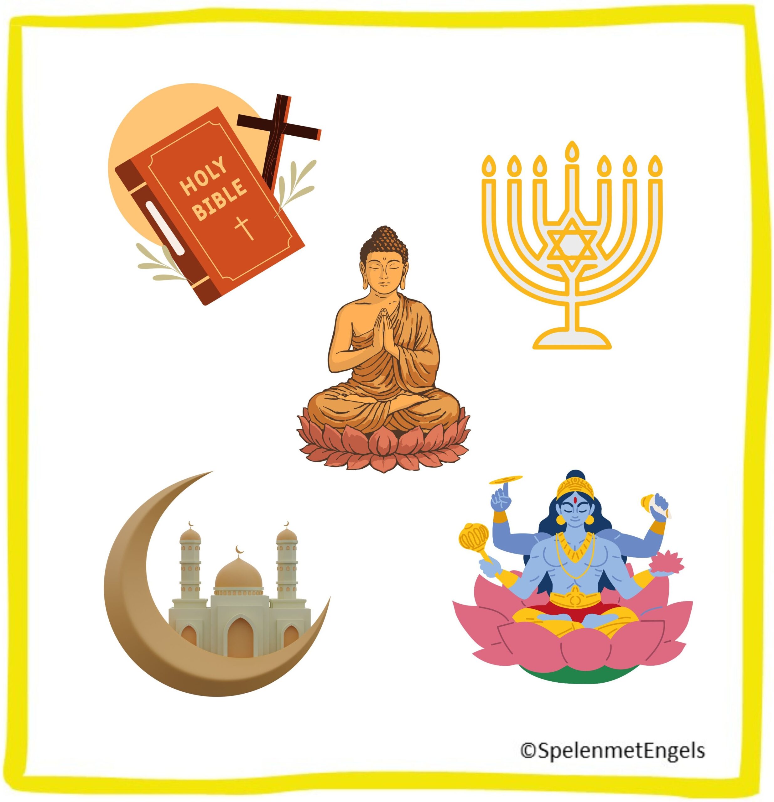 Lesplan en lesmateriaal Religions (bovenbouw)